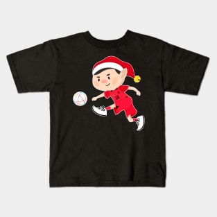 South Korea football Christmas elf. Football World Cup soccer t-shirt Kids T-Shirt